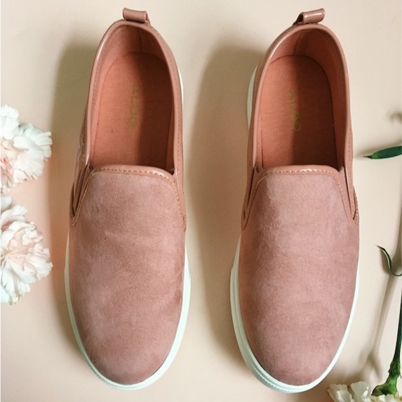 Aldo Shoes - ALDO Jille Slip On Suede Sneaker Pink Size 8